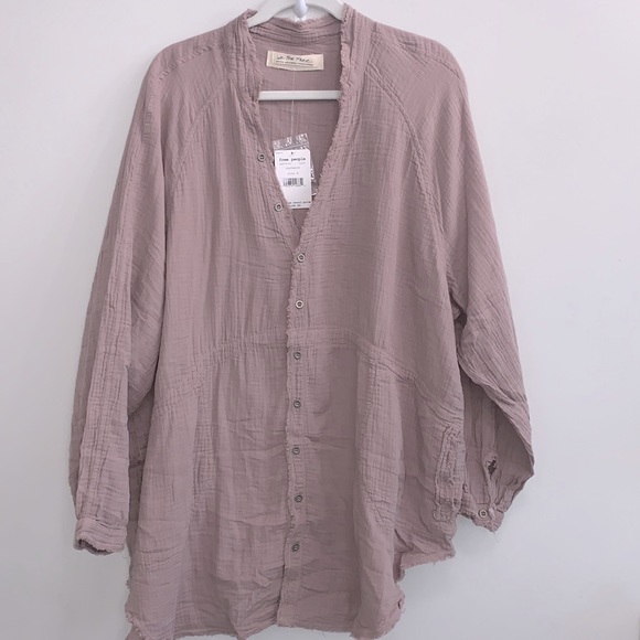 Free People Summer Daydream Button Down Shirt NWT - Picture 3 of 8